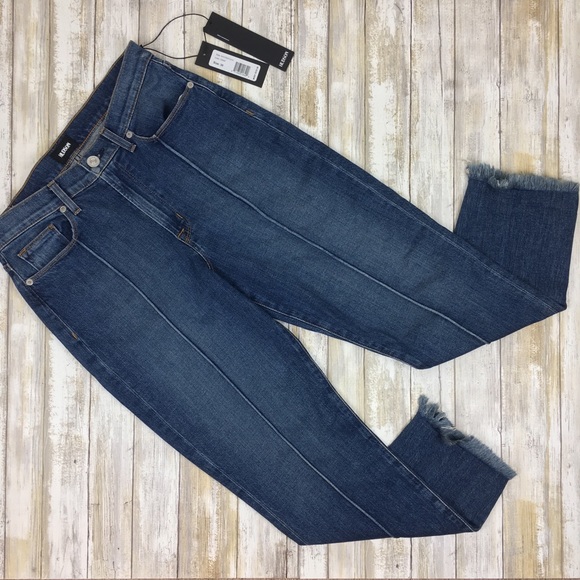 Hudson | High Rise Zooey Straight Crop Frayed Hem - Picture 8 of 8